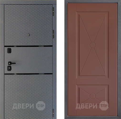 Входная металлическая Дверь Дверной континент Диамант Дизайн ФЛ-617 Ясень шоколадный в Химках