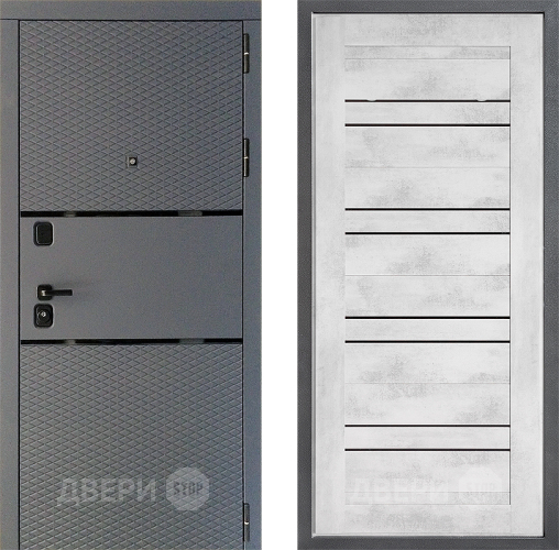Входная металлическая Дверь Дверной континент Диамант Дизайн ФЛ-49 Бетон снежный в Химках