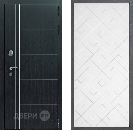 Входная металлическая Дверь Дверной континент Теплолюкс Дизайн ФЛ-Тиффани Белый софт в Химках
