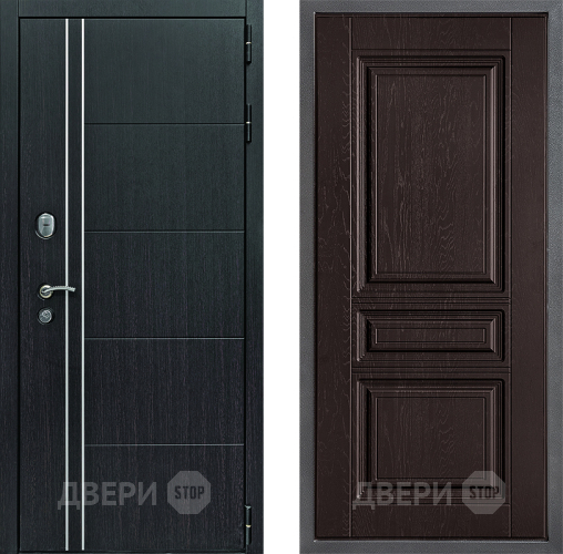 Дверь Дверной континент Теплолюкс Дизайн ФЛ-243 Дуб шоколадный в Химках