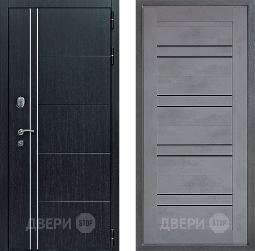 Дверь Дверной континент Теплолюкс Дизайн ФЛ-49 Бетон серый в Химках