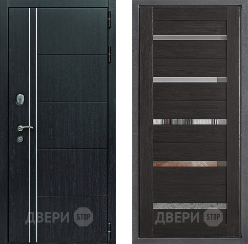 Входная металлическая Дверь Дверной континент Теплолюкс Дизайн ФЛ-47 Венге в Химках