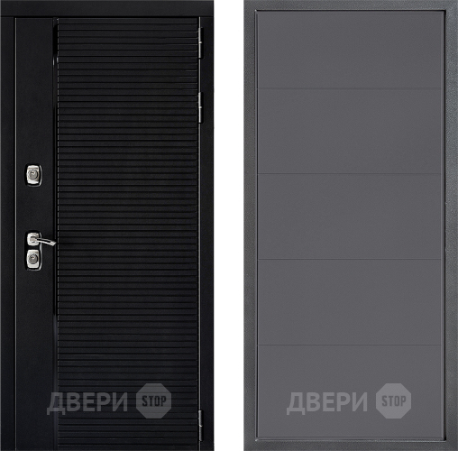 Входная металлическая Дверь Дверной континент ДК-1 ФЛ-649 Графит софт в Химках