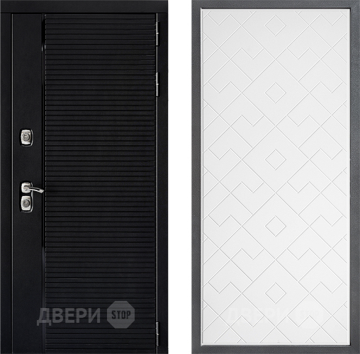 Дверь Дверной континент ДК-1 ФЛ-Тиффани Белый софт в Химках