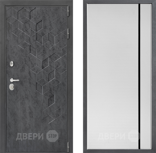 Дверь Дверной континент ДК-3/713 ФЛ-757 Черное Стекло Софт милк в Химках
