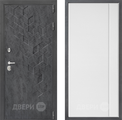 Дверь Дверной континент ДК-3/713 ФЛ-757 Белое Стекло Софт милк в Химках
