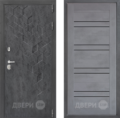 Дверь Дверной континент ДК-3/713 ФЛ-49 Бетон серый в Химках