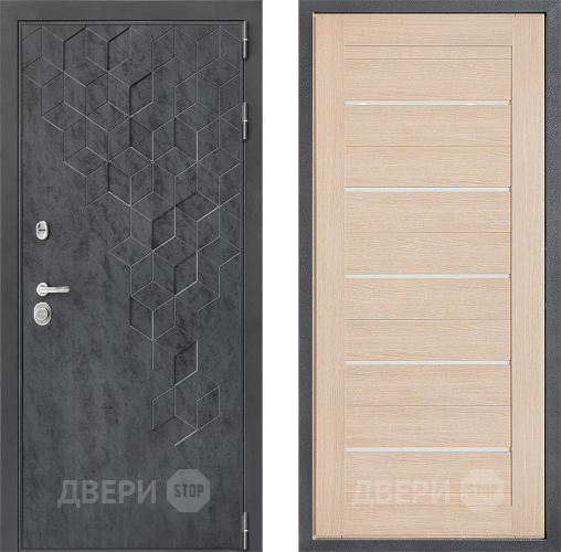 Входная металлическая Дверь Дверной континент ДК-3/713 ФЛ-46 Капучино в Химках