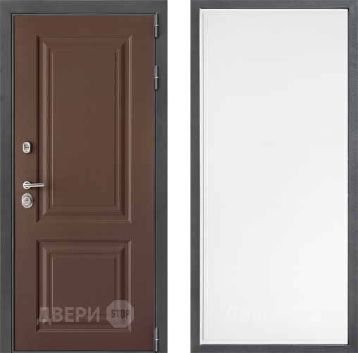 Входная металлическая Дверь Дверной континент ДК-3/729 ФЛ-649 Белый софт в Химках