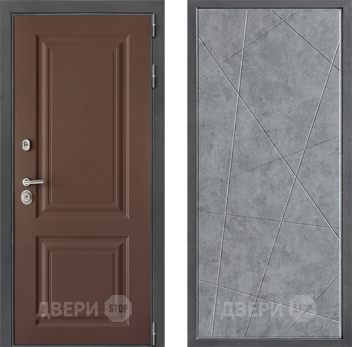 Дверь Дверной континент ДК-3/729 ФЛ-655 Бетон серый в Химках