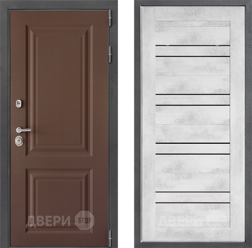Входная металлическая Дверь Дверной континент ДК-3/729 ФЛ-49 Бетон снежный в Химках