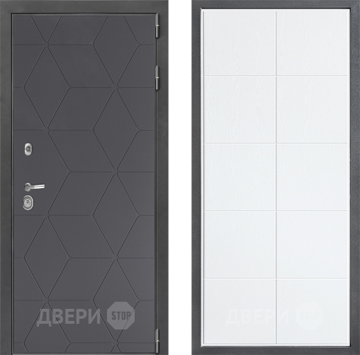 Входная металлическая Дверь Дверной континент ДК-3/744 ФЛ-Кватро Белое дерево в Химках
