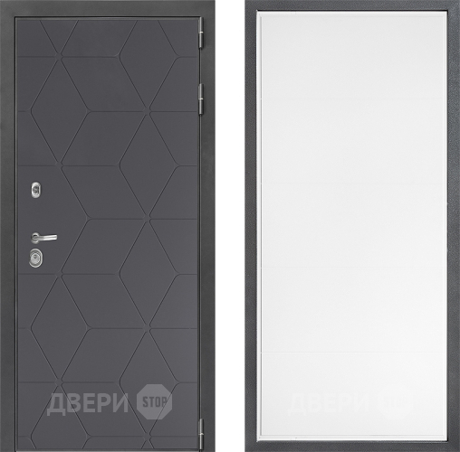 Входная металлическая Дверь Дверной континент ДК-3/744 ФЛ-649 Белый софт в Химках