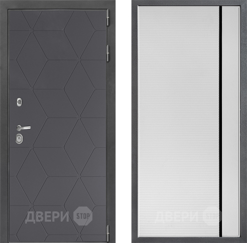 Дверь Дверной континент ДК-3/744 ФЛ-757 Черное Стекло Софт милк в Химках