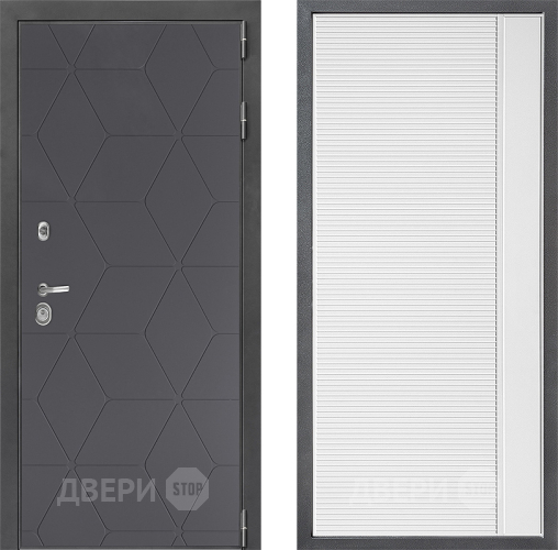 Дверь Дверной континент ДК-3/744 ФЛ-757 Белое Стекло Софт милк в Химках