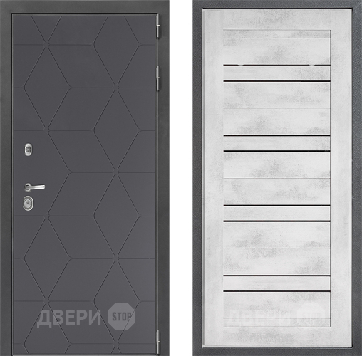 Дверь Дверной континент ДК-3/744 ФЛ-49 Бетон снежный в Химках