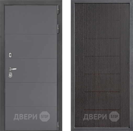 Входная металлическая Дверь Дверной континент ДК-3/649 ФЛ-Лайн Венге в Химках