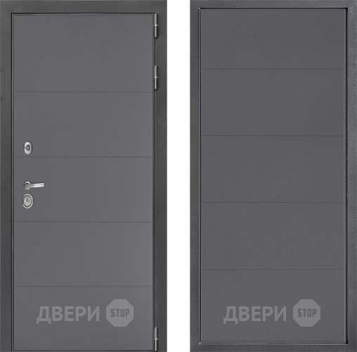 Входная металлическая Дверь Дверной континент ДК-3/649 ФЛ-649 Графит софт в Химках