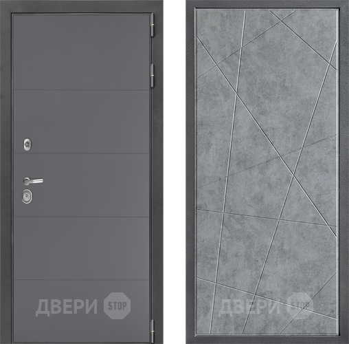 Дверь Дверной континент ДК-3/649 ФЛ-655 Бетон серый в Химках