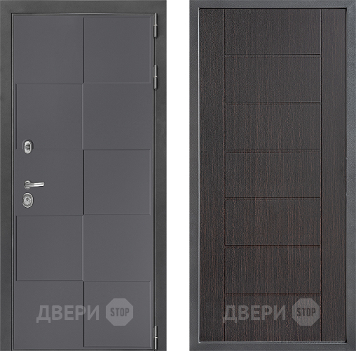 Входная металлическая Дверь Дверной континент ДК-3/606 ФЛ-Лайн Венге в Химках