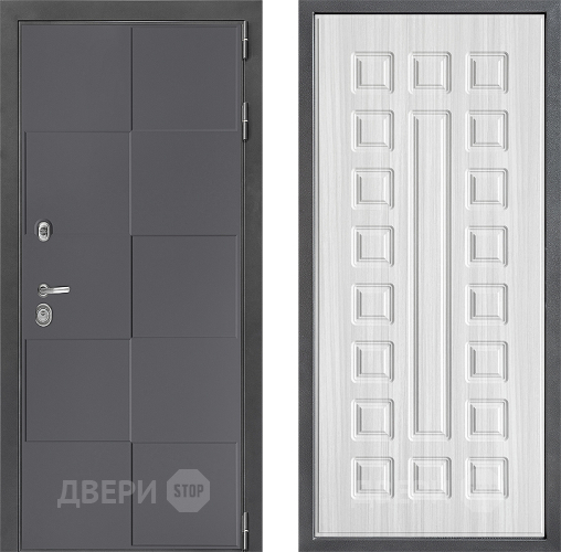 Входная металлическая Дверь Дверной континент ДК-3/606 ФЛ-183 Сандал белый в Химках