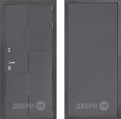 Входная металлическая Дверь Дверной континент ДК-3/606 ФЛ-649 Графит софт в Химках