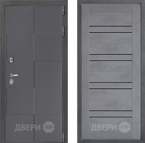 Дверь Дверной континент ДК-3/606 ФЛ-49 Бетон серый в Химках