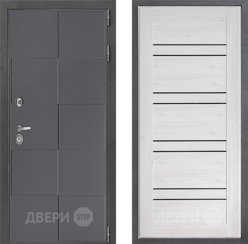 Входная металлическая Дверь Дверной континент ДК-3/606 ФЛ-49 Сосна белая в Химках