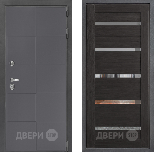Входная металлическая Дверь Дверной континент ДК-3/606 ФЛ-47 Венге в Химках