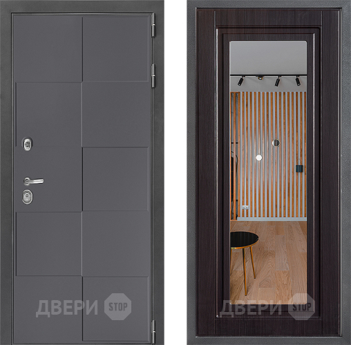 Дверь Дверной континент ДК-3/606 ФЛЗ Зеркало Венге в Химках