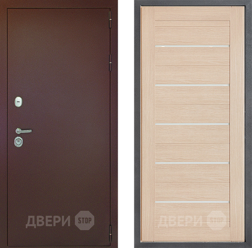 Входная металлическая Дверь Дверной континент Рубикон Медь Дизайн ФЛ-46 Капучино в Химках