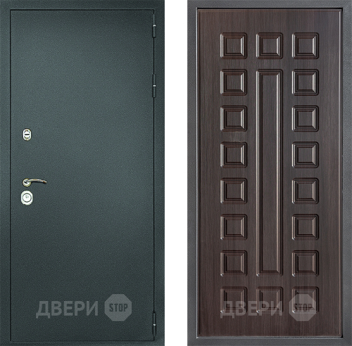 Дверь Дверной континент Рубикон Серебро Дизайн ФЛ-183 Венге в Химках