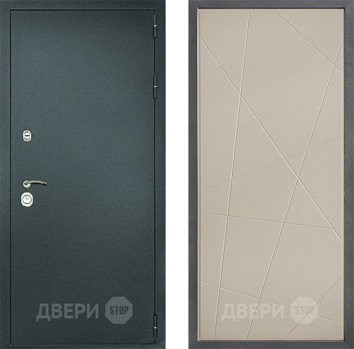 Входная металлическая Дверь Дверной континент Рубикон Серебро Дизайн ФЛ-655 Капучино в Химках