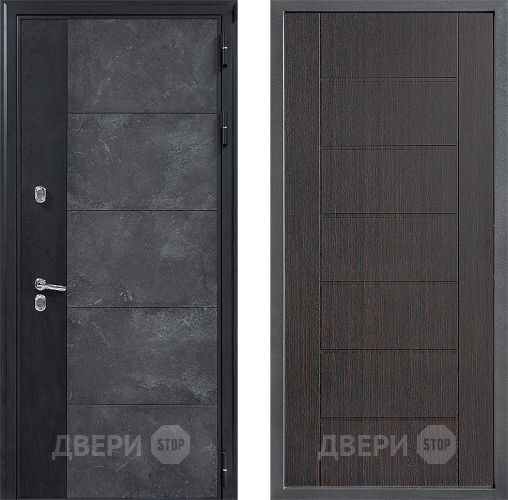 Входная металлическая Дверь Дверной континент ДК-15 Бетон ТЕРМО ФЛ-Лайн Венге в Химках