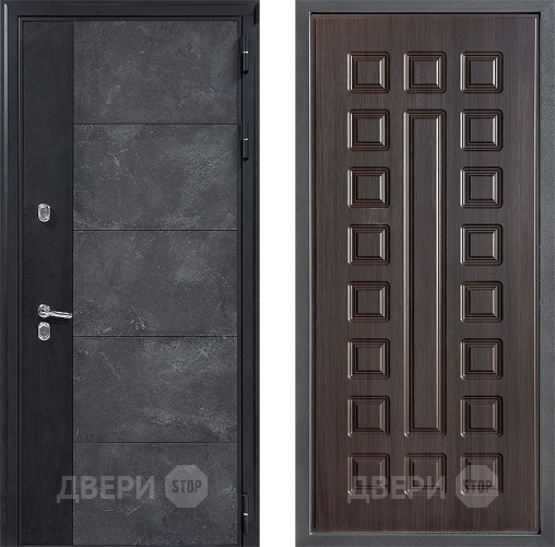 Входная металлическая Дверь Дверной континент ДК-15 Бетон ТЕРМО ФЛ-183 Венге в Химках