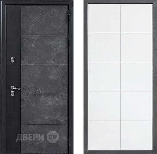Дверь Дверной континент ДК-15 Бетон ТЕРМО ФЛ-Кватро Белое дерево в Химках