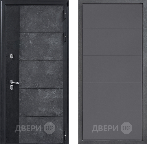 Входная металлическая Дверь Дверной континент ДК-15 Бетон ТЕРМО ФЛ-649 Графит софт в Химках