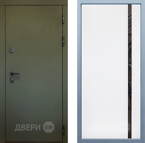Входная металлическая Дверь Дива МД-61 МХ-46 Белый матовый в Химках