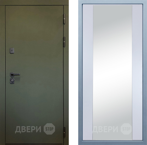 Входная металлическая Дверь Дива МД-61 Д-15 Зеркало Белый в Химках