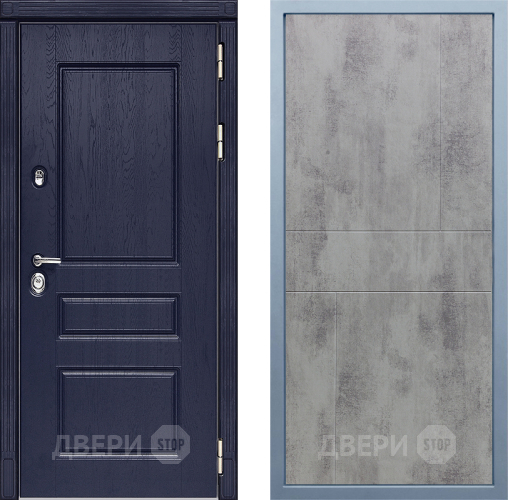 Входная металлическая Дверь Дива МД-45 М-1 Бетон темный в Химках