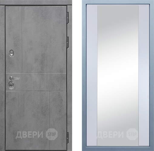 Входная металлическая Дверь Дива МД-48 Д-15 Зеркало Белый в Химках
