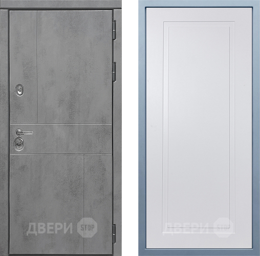 Входная металлическая Дверь Дива МД-48 Н-10 Белый в Химках