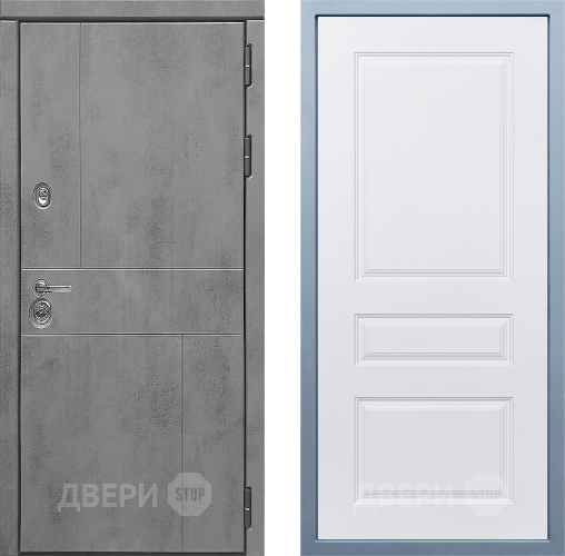 Входная металлическая Дверь Дива МД-48 Д-13 Белый в Химках