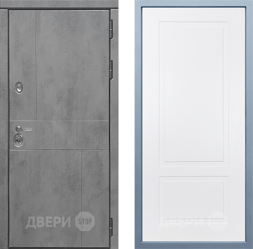 Входная металлическая Дверь Дива МД-48 Н-7 Белый в Химках