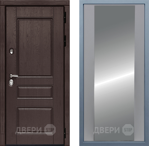Входная металлическая Дверь Дива МД-90 Д-15 Зеркало Силк Маус в Химках