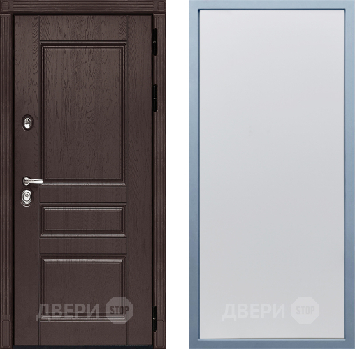Входная металлическая Дверь Дива МД-90 Н-1 Белый в Химках