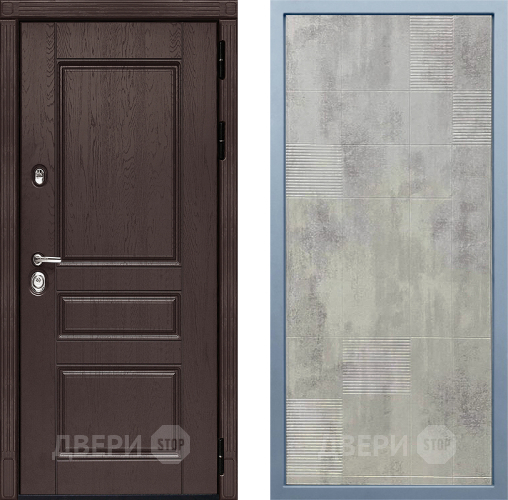Дверь Дива МД-90 Д-4 Бетон темный в Химках