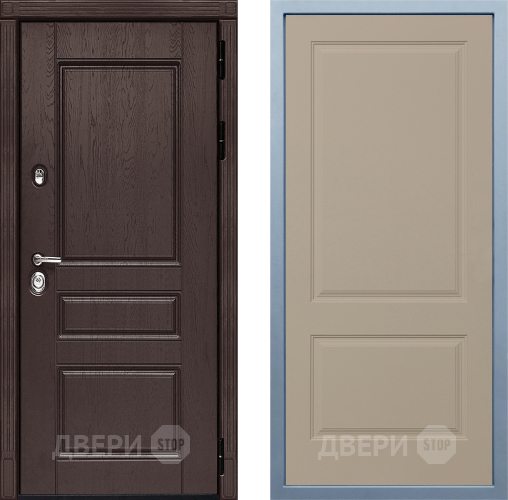 Входная металлическая Дверь Дива МД-90 Д-7 Шампань в Химках