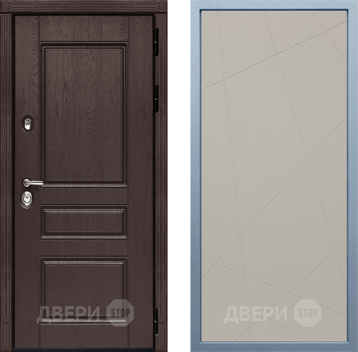 Входная металлическая Дверь Дива МД-90 Д-11 Шампань в Химках