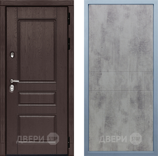 Входная металлическая Дверь Дива МД-90 М-1 Бетон темный в Химках